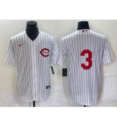 Men's Cincinnati Reds #3 Scooter Gennett White Field of Dreams Stitched Baseball Jersey