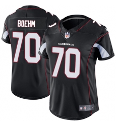 Women's Nike Arizona Cardinals #70 Evan Boehm Black Alternate Vapor Untouchable Limited Player NFL Jersey