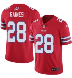 Men's Nike Buffalo Bills #28 E.J. Gaines Limited Red Rush Vapor Untouchable NFL Jersey