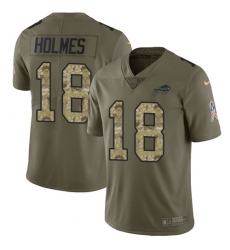 Youth Nike Buffalo Bills #18 Andre Holmes Limited Olive/Camo 2017 Salute to Service NFL Jersey
