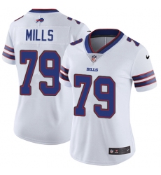 Women's Nike Buffalo Bills #79 Jordan Mills White Vapor Untouchable Limited Player NFL Jersey
