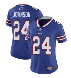 Women's Nike Buffalo Bills #24 Leonard Johnson Royal Blue Team Color Vapor Untouchable Limited Player NFL Jersey