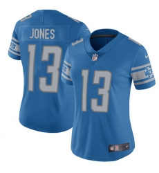 Women's Nike Detroit Lions #13 T.J. Jones Blue Team Color Vapor Untouchable Limited Player NFL Jersey