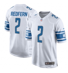 Men's Nike Detroit Lions #2 Kasey Redfern Game White NFL Jersey