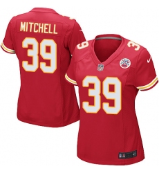 Women's Nike Kansas City Chiefs #39 Terrance Mitchell Game Red Team Color NFL Jersey