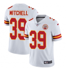 Youth Nike Kansas City Chiefs #39 Terrance Mitchell White Vapor Untouchable Limited Player NFL Jersey