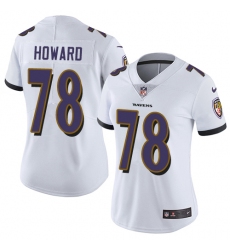 Women's Nike Baltimore Ravens #78 Austin Howard White Vapor Untouchable Limited Player NFL Jersey
