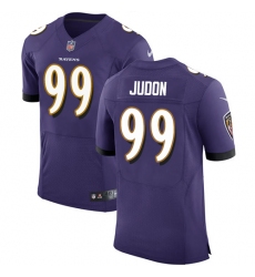 Men's Nike Baltimore Ravens #99 Matt Judon Elite Purple Team Color NFL Jersey
