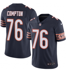Youth Nike Chicago Bears #76 Tom Compton Navy Blue Team Color Vapor Untouchable Limited Player NFL Jersey