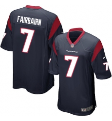 Men's Nike Houston Texans #7 Ka'imi Fairbairn Game Navy Blue Team Color NFL Jersey