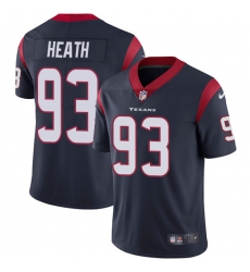 Men's Nike Houston Texans #93 Joel Heath Navy Blue Team Color Vapor Untouchable Limited Player NFL Jersey