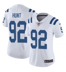 Women's Nike Indianapolis Colts #92 Margus Hunt White Vapor Untouchable Elite Player NFL Jersey