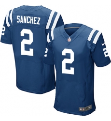 Men's Nike Indianapolis Colts #2 Rigoberto Sanchez Elite Royal Blue Team Color NFL Jersey