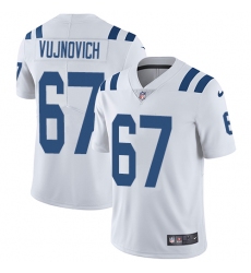 Youth Nike Indianapolis Colts #67 Jeremy Vujnovich White Vapor Untouchable Limited Player NFL Jersey