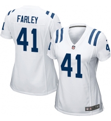 Women's Nike Indianapolis Colts #41 Matthias Farley Game White NFL Jersey