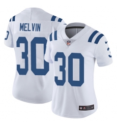 Women's Nike Indianapolis Colts #30 Rashaan Melvin White Vapor Untouchable Limited Player NFL Jersey