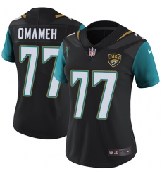 Women's Nike Jacksonville Jaguars #77 Patrick Omameh Black Alternate Vapor Untouchable Limited Player NFL Jersey