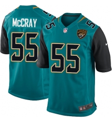 Men's Nike Jacksonville Jaguars #55 Lerentee McCray Game Teal Green Team Color NFL Jersey