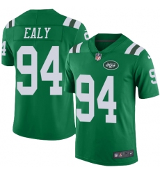 Men's Nike New York Jets #94 Kony Ealy Limited Green Rush Vapor Untouchable NFL Jersey