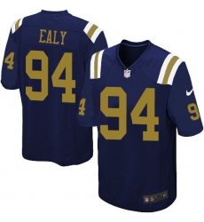 Youth Nike New York Jets #94 Kony Ealy Limited Navy Blue Alternate NFL Jersey