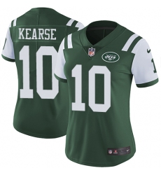 Women's Nike New York Jets #10 Jermaine Kearse Green Team Color Vapor Untouchable Limited Player NFL Jersey