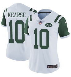 Women's Nike New York Jets #10 Jermaine Kearse White Vapor Untouchable Limited Player NFL Jersey