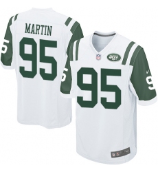 Men's Nike New York Jets #95 Josh Martin Game White NFL Jersey