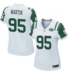 Women's Nike New York Jets #95 Josh Martin Game White NFL Jersey