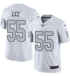 Men's Nike Oakland Raiders #55 Marquel Lee Limited White Rush Vapor Untouchable NFL Jersey