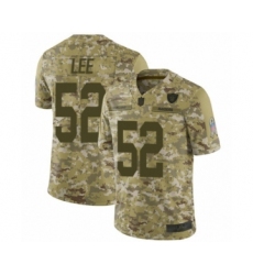 Youth Oakland Raiders #52 Marquel Lee Limited Camo 2018 Salute to Service Football Jersey