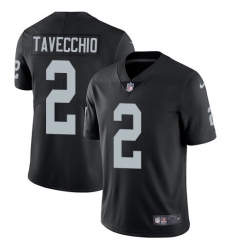 Youth Nike Oakland Raiders #2 Giorgio Tavecchio Black Team Color Vapor Untouchable Limited Player NFL Jersey