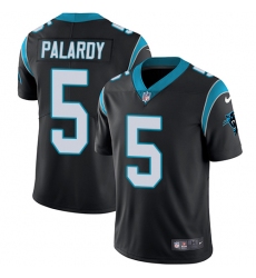 Men's Nike Carolina Panthers #5 Michael Palardy Black Team Color Vapor Untouchable Limited Player NFL Jersey