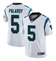 Men's Nike Carolina Panthers #5 Michael Palardy White Vapor Untouchable Limited Player NFL Jersey
