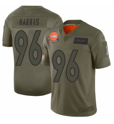 Youth Denver Broncos #96 Shelby Harris Limited Camo 2019 Salute to Service Football Jersey