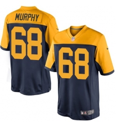 Men's Nike Green Bay Packers #68 Kyle Murphy Limited Navy Blue Alternate NFL Jersey