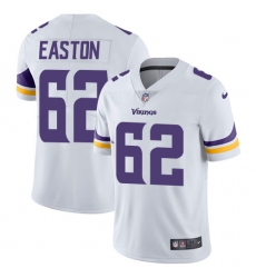 Men's Nike Minnesota Vikings #62 Nick Easton White Vapor Untouchable Limited Player NFL Jersey