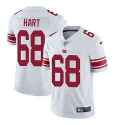 Men's Nike New York Giants #68 Bobby Hart White Vapor Untouchable Limited Player NFL Jersey