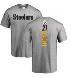 NFL Nike Pittsburgh Steelers #21 Joe Haden Ash Backer T-Shirt