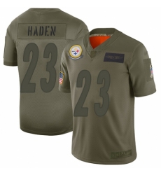 Youth Pittsburgh Steelers #23 Joe Haden Limited Camo 2019 Salute to Service Football Jersey