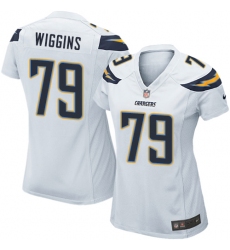 Women's Nike Los Angeles Chargers #79 Kenny Wiggins Game White NFL Jersey