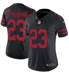 Women's Nike San Francisco 49ers #23 Ahkello Witherspoon Black Vapor Untouchable Limited Player NFL Jersey