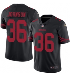 Youth Nike San Francisco 49ers #36 Dontae Johnson Limited Black Rush Vapor Untouchable NFL Jersey