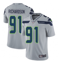 Youth Nike Seattle Seahawks #91 Sheldon Richardson Grey Alternate Vapor Untouchable Limited Player NFL Jersey