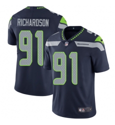 Youth Nike Seattle Seahawks #91 Sheldon Richardson Navy Blue Team Color Vapor Untouchable Limited Player NFL Jersey
