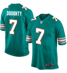 Men's Nike Miami Dolphins #7 Brandon Doughty Game Aqua Green Alternate NFL Jersey