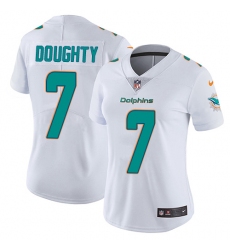 Women's Nike Miami Dolphins #7 Brandon Doughty White Vapor Untouchable Elite Player NFL Jersey