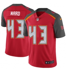 Youth Nike Tampa Bay Buccaneers #43 T.J. Ward Red Team Color Vapor Untouchable Limited Player NFL Jersey