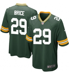 Men's Nike Green Bay Packers #29 Kentrell Brice Game Green Team Color NFL Jersey