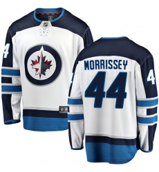 Men's Winnipeg Jets #44 Josh Morrissey Fanatics Branded White Away Breakaway NHL Jersey