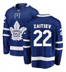 Men's Toronto Maple Leafs #22 Nikita Zaitsev Fanatics Branded Royal Blue Home Breakaway NHL Jersey